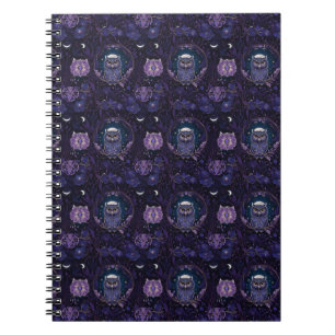 Mystical Owl Forest Notebook Cover