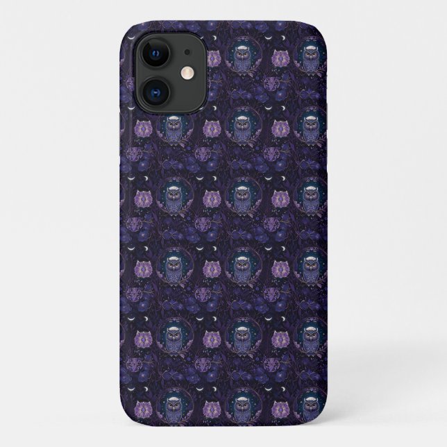 Mystical Owl Forest Phone Case (Back)