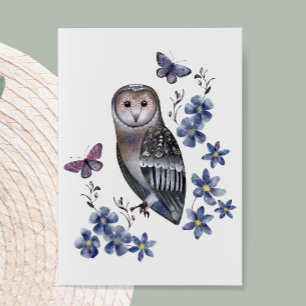 Mystical Owl Illustration Note Card