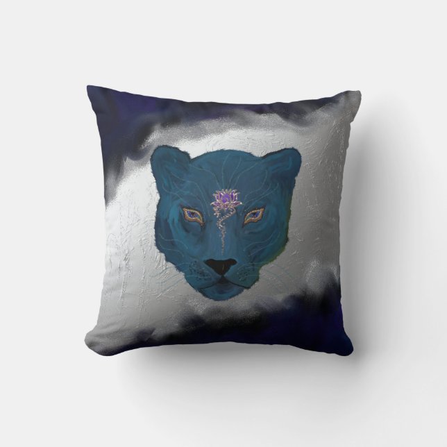 Mystical Panther with Geode Cushion (Front)