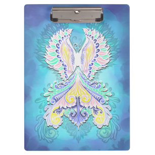 Mystical Pastel Butterfly   Ethereal Boho Fantasy  Clipboard