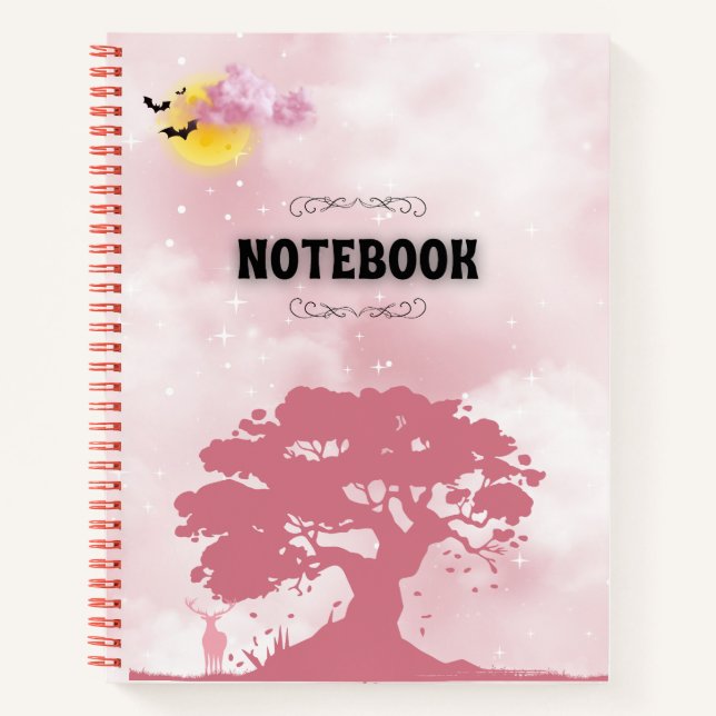 Mystical Pink Forest Notebook (Front)