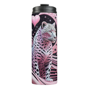 Mystical Pink Leopard Thermal Tumbler