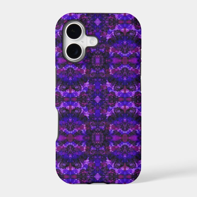 Mystical Purple Abstract Alcohol Ink Art (Back)