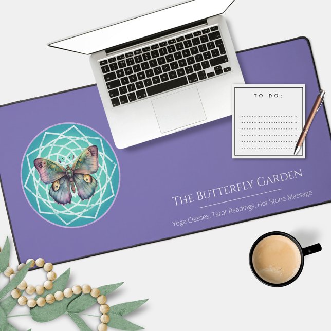 Mystical Purple Butterfly Mandala Tarot Reading Desk Mat (Creator Uploaded)