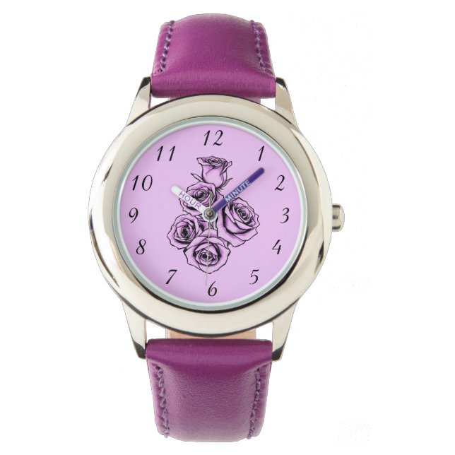Mystical Purple Rose Watch (Front)