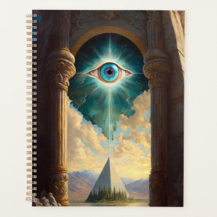 Mystical Pyramid Eye Art Planner