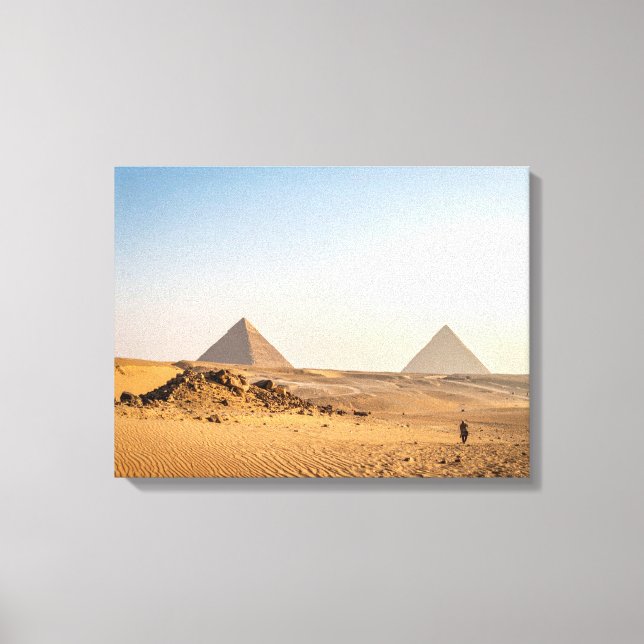 Mystical Pyramids Canvas Print (Front)