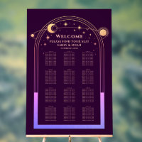 Mystical Rainbow Plum Sun Moon Stars Wedding