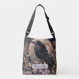 Mystical Raven Crystal Crossbody Bag