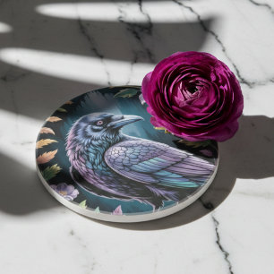 Mystical Raven Dark Academia Coaster