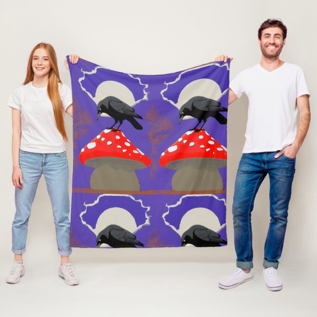 Mystical Raven Polar Blanket (In Situ)
