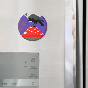 Mystical Raven Refrigerator Magnet