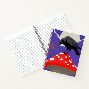 Mystical Raven Spiral Notebook