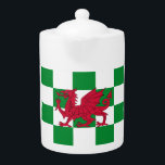 Mystical Red Celtic Dragon Flag of Wales<br><div class="desc">A Dragon's Destiny: Flag for the Celts --- Inspired by the rich tapestry of Celtic history and mythology, the flag design incorporates traditional Celtic symbolism and a powerful red dragon. The flag's colour palette, featuring vibrant green and crisp white, evokes the lush landscapes and enduring spirit of Celtic lands. -...</div>