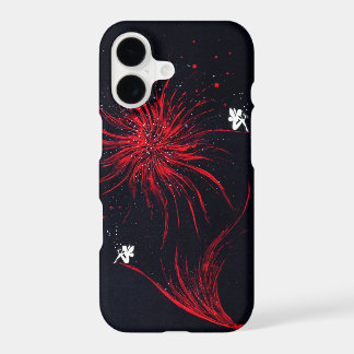Mystical Red Spider Lily Firework and Fairies iPho