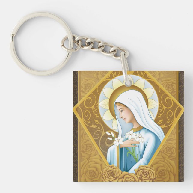 Mystical Rose Key Ring (Front)