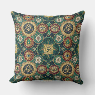 Mystical Sacred Design - Spiritual Mandala Pattern Cushion