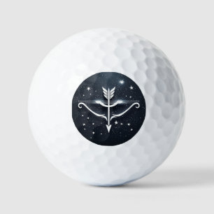 Mystical Sagittarius Zodiac Symbol Golf Balls