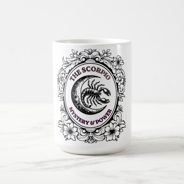 Mystical Scorpio | Master of Mystery Art Coffee Mug (Center)