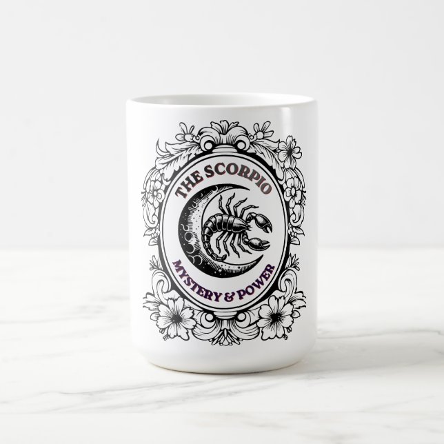Mystical Scorpio | Master of Mystery Art Coffee Mug (Center)