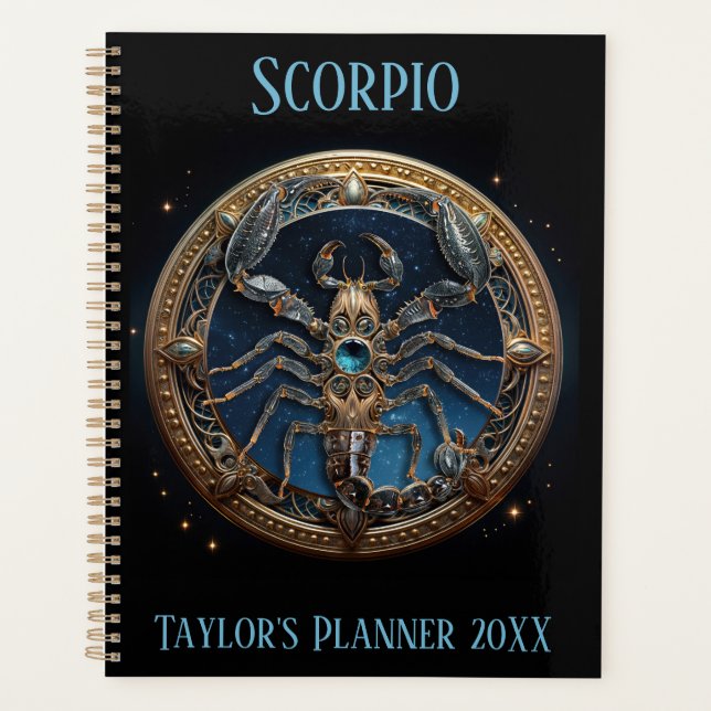Mystical Scorpio Zodiac Artwork  Planner (Front)