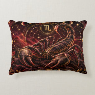 Mystical Scorpio Zodiac Scorpion Decorative Cushion