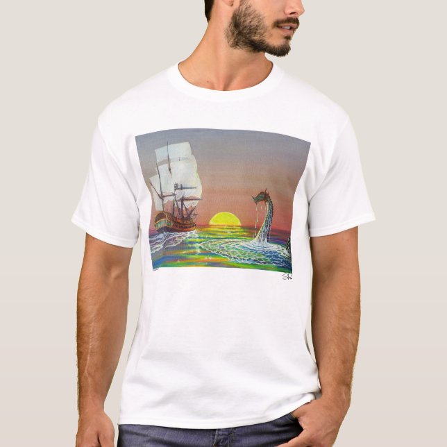 Mystical Sea Dragon T-Shirt (Front)
