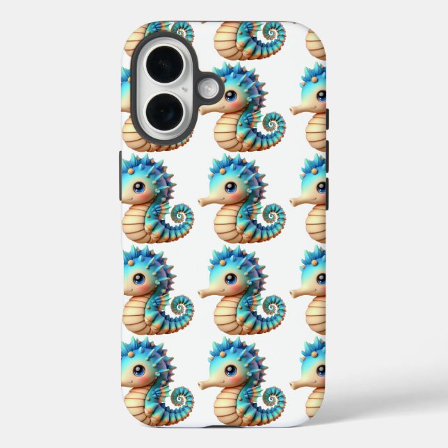  Mystical Seahorse in Ocean Bliss Case-Mate iPhone Case (Back)