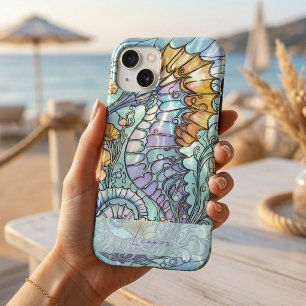 Mystical Seahorse Stained Glass
