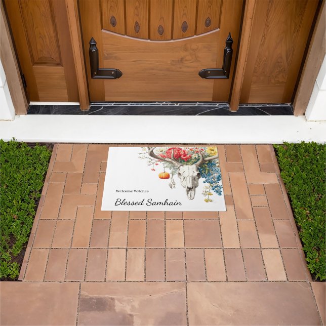 Mystical Seasons | Samhain Grimoire Book of Shadow Doormat (Outdoor)