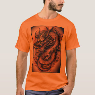 "Mystical Serenity: Chinese Dragon Enchantment Tee