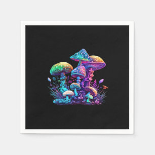 Mystical Shroom - Whimsigoth And Witchcore Wonderl Napkin
