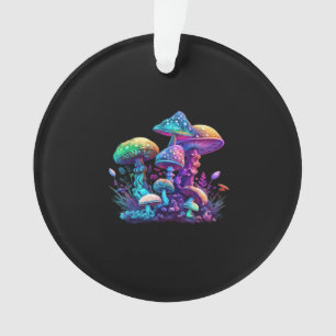 Mystical Shroom - Whimsigoth And Witchcore Wonderl Ornament