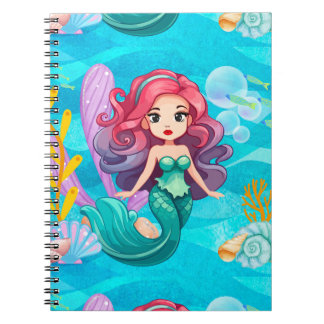 mystical siren design notebook