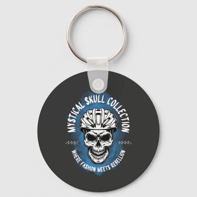 Mystical Skull Collection Graphic keychain– Dark G Key Ring (Front)