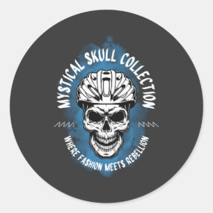 Mystical Skull Collection Graphic Stickers– Dark G Classic Round Sticker