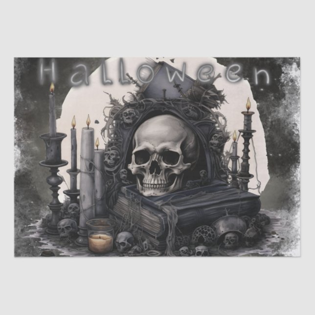 Mystical Skull Tissue Paper (Front)