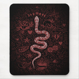 Mystical Snake Vintage Mousepad