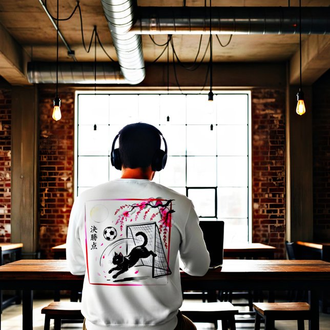 Mystical Soccer Cat Anime Fans & Night Game Lovers Sweatshirt (Creator Uploaded)