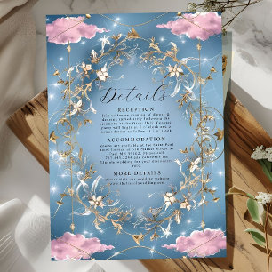 Mystical Sparkly sky Wedding Enclosure Card