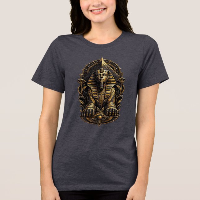 mystical sphinx Tri-Blend shirt (Front)