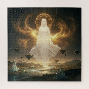Mystical Spirit Hovering in Unknown Universe Jigsaw Puzzle