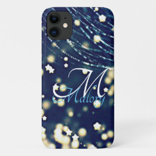 Mystical Stars Monogram Sparkle Personalised       Case-Mate iPhone Case