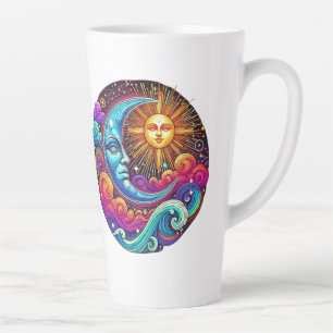Mystical Sun and Moon Cosmic Brew Latte Mug