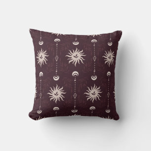 Mystical Sun and Moon Pattern Cushion
