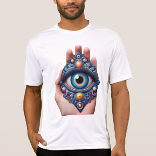 Mystical Third Eye Hand Art t shirt design
