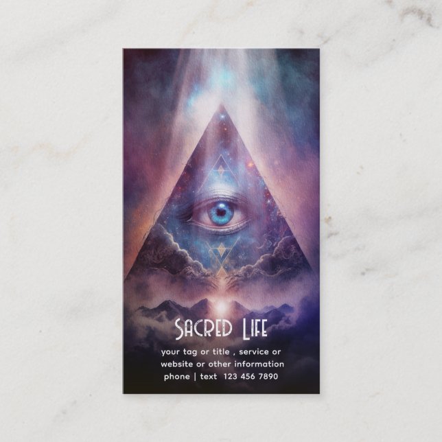 Mystical Third Eye, Spiritual Business Card (Front)