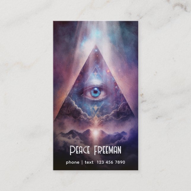 Mystical Third Eye, Spiritual Business Card (Front)