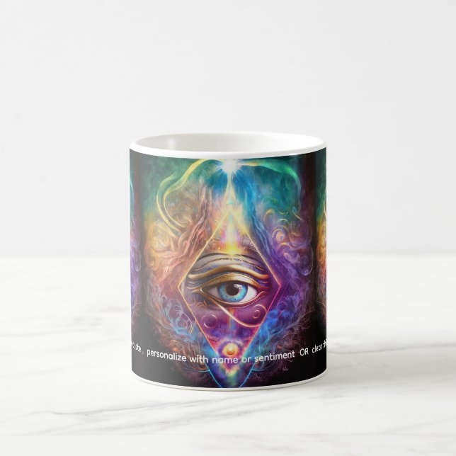 Mystical Third Eye, Spiritual Coffee Mug (Center)